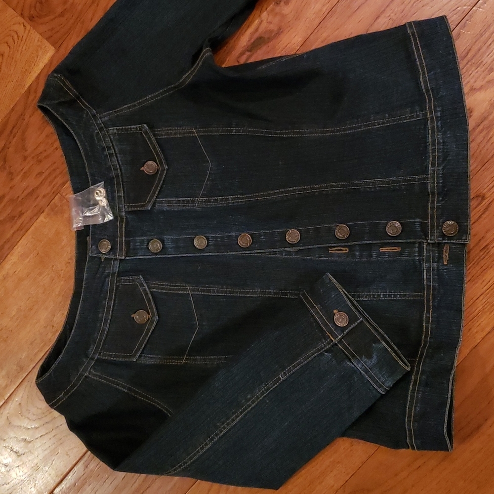 Soft Surroundings Dark Wash Jean Jacket